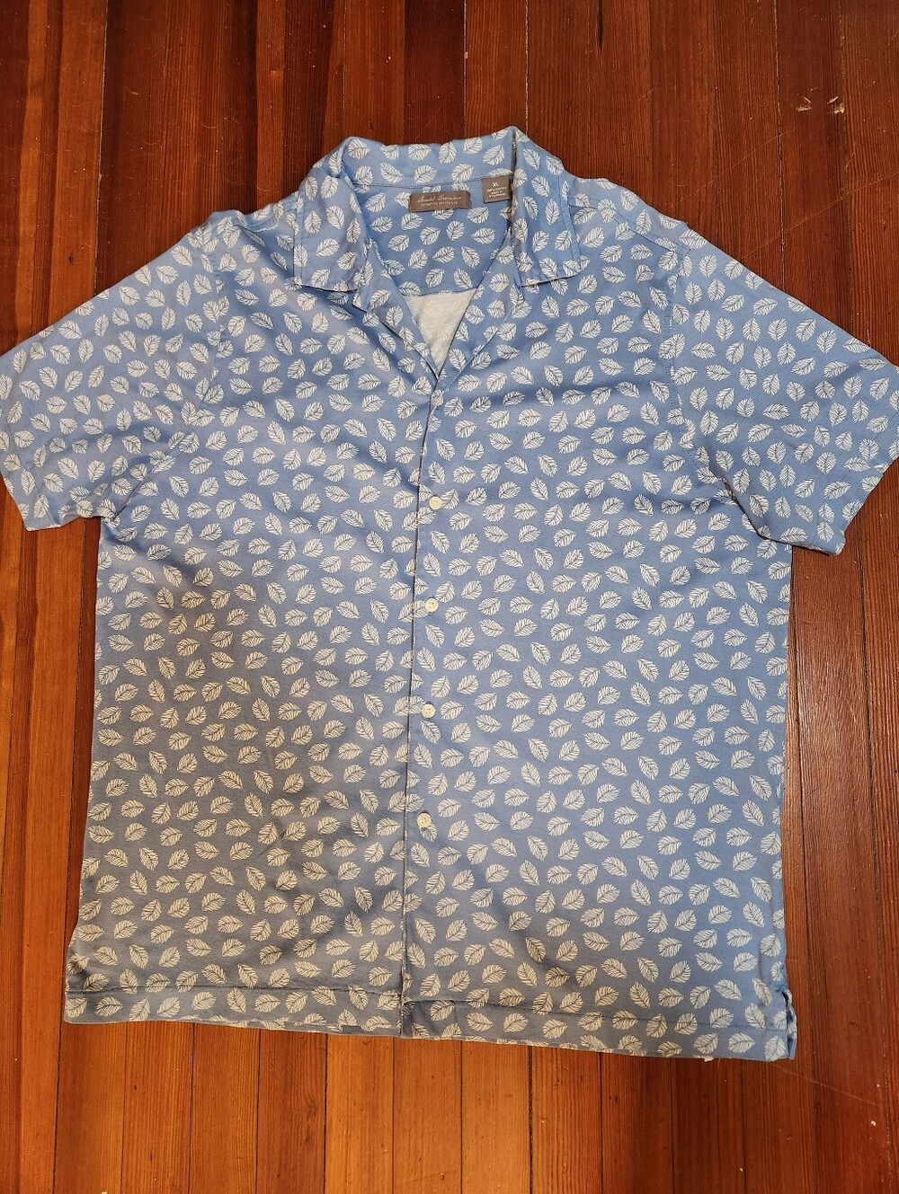 Daniel Cremieux Men's Light Blue Short-Sleeve Shirt